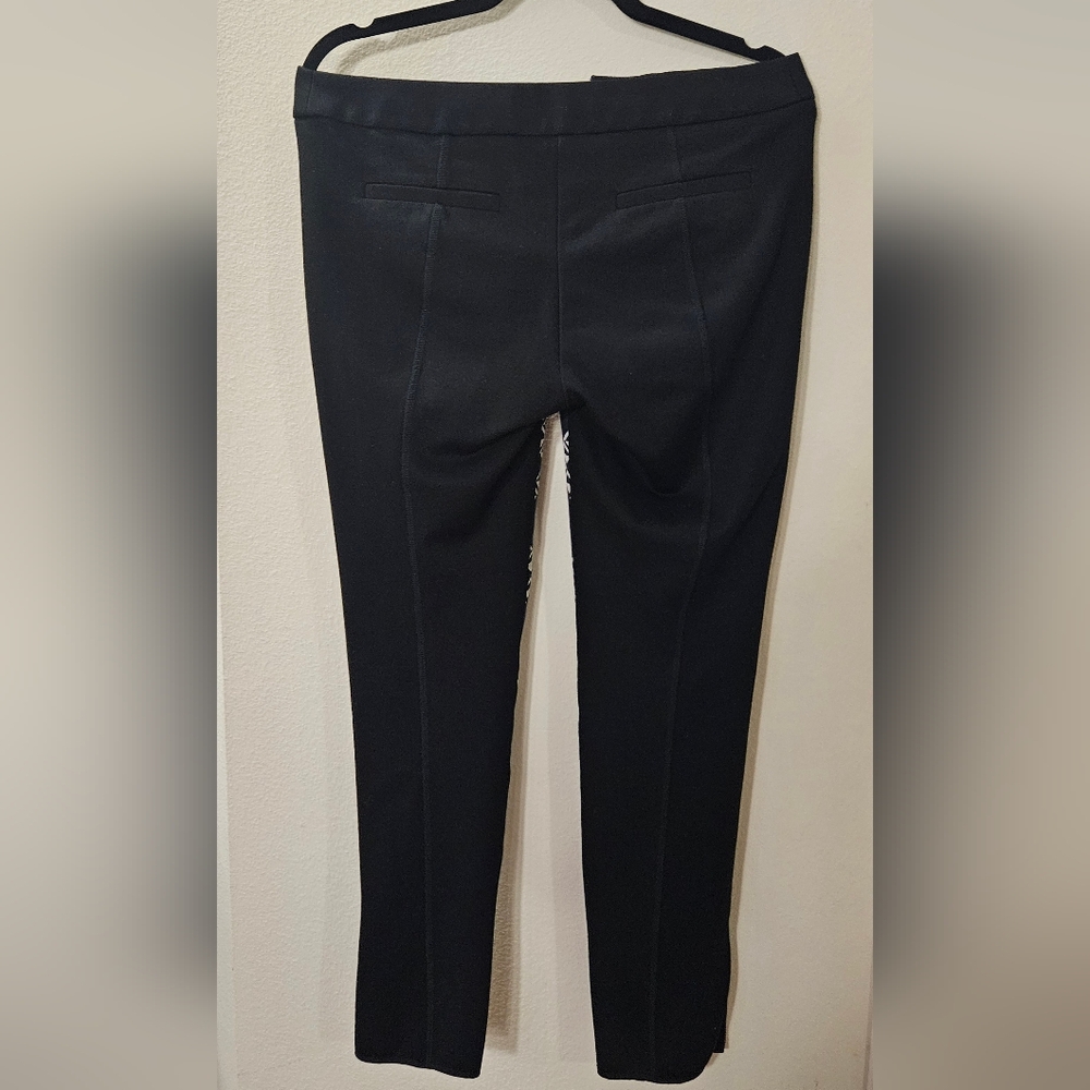 Trine Turk Women's White And Navy Tetris Trousers View 2